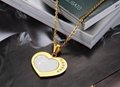 Mixed Style Gold and Silver Pendant with High Quality heart shaped necklace 2