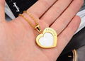 Mixed Style Gold and Silver Pendant with High Quality heart shaped necklace 5