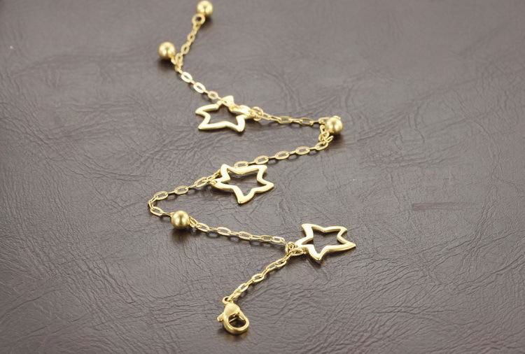 New Arrival Dongguan Manufact Factory five Star Anklet cute for women fashion 3