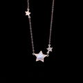 All Stars Gold Two Tones Hollow Necklace