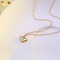 Square Section MINI Necklace on Factory 2018 New Hot stainless Chain Women"s  3
