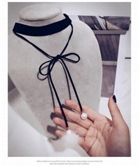 Choker  Venonat Long String Collar Cloth Necklace Women Fashion Pendant