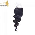 Virgin hair extensions Body wave closures 1