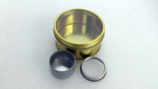 Round Tea Tin Box With PVC Window