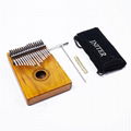 INITER 17 Key Kalimba Mbira Sanza Thumb Piano Solid Finger Piano and Tune Hammer