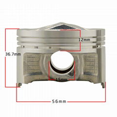 Asia FZ400 engine motorcycle piston for Yamaha