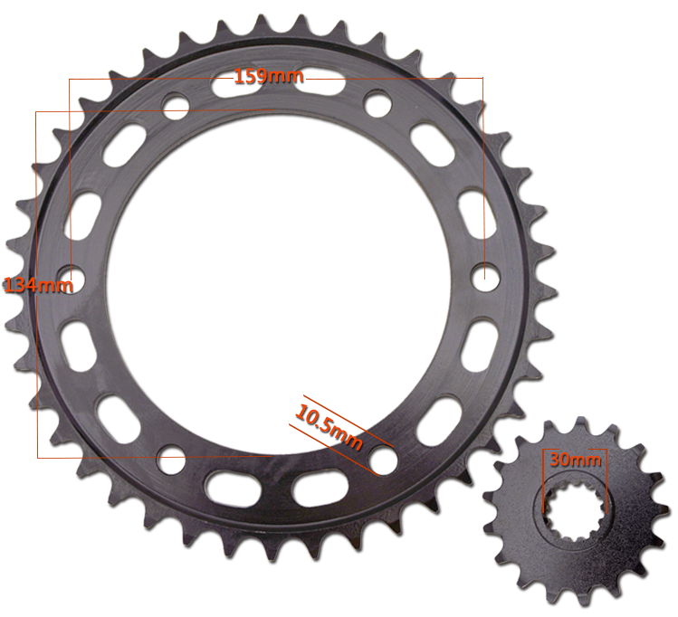 CBR600 F5 transmission kits motorcycle rear sprocket and front sprocket 5