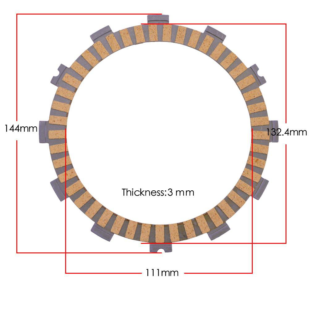 GN250 RGV125 motorcycle fiber clutch plate , friction disc plate