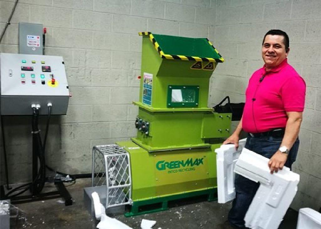 Styrofoam recycling machine of GREENMAX Mars C200 (United States of