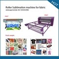 Roller heat transfer machine for fabric