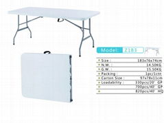 Z183 blow molding picnic table for outdoors