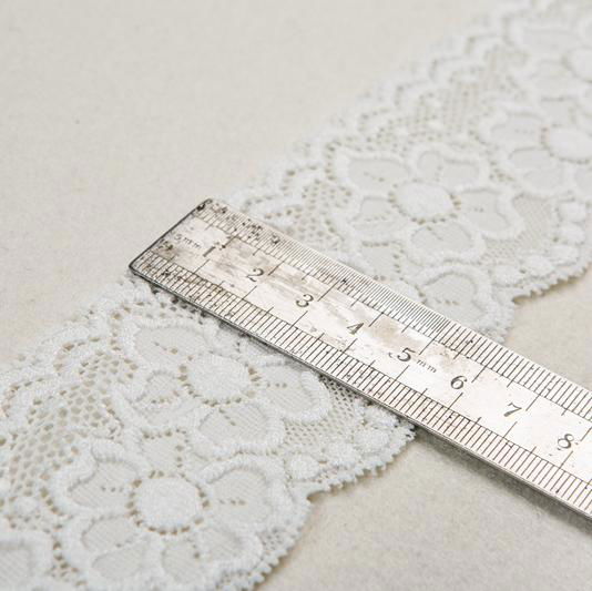 Beautiful White Lace Trim Fancy Net fabric French Lace Trim for Lady's Underwear 2