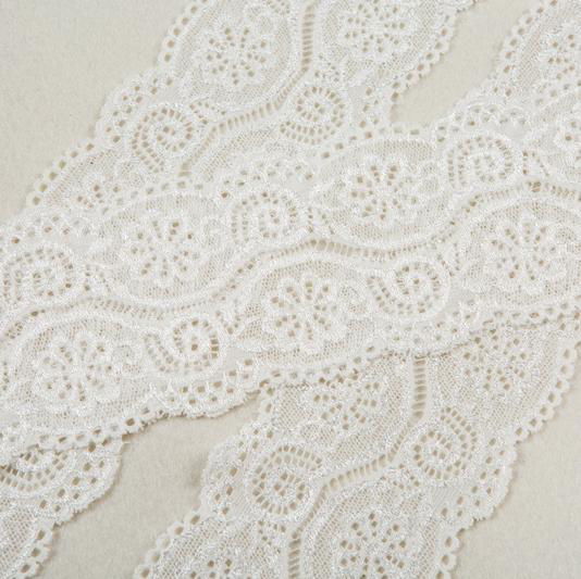 Beautiful White Lace Trim Fancy Net fabric French Lace Trim for Lady's Underwear 3