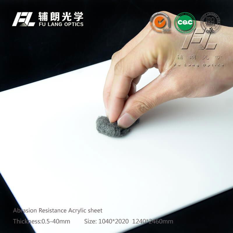 Abrasion resistant pc for anti static machine guards 