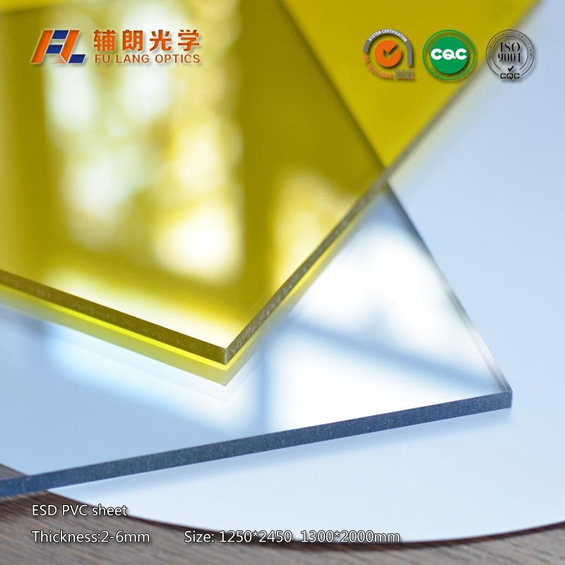 Anti static pvc sheet for aluminium profile partitions 2