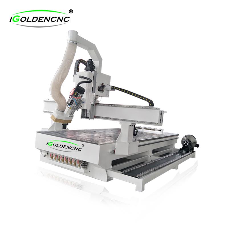 ATC cnc router with rotation axis 3