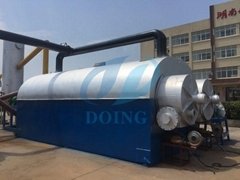 Doing newest fully continuous waste tire pyrolysis plant to liquid fuel