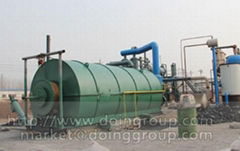 10T/D waste tire to fuel oil pyrolysis plant delivered to Hunan