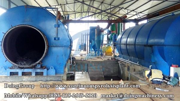  2 sets 10T/D waste plastic to oil recycling plants for Yunnan customer 4