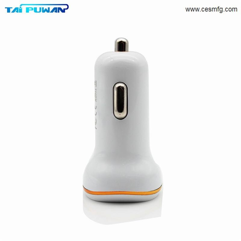 CESMFG Wholesale LED 3.1A Dual USB Cell Mobile Phone Car Charger 4