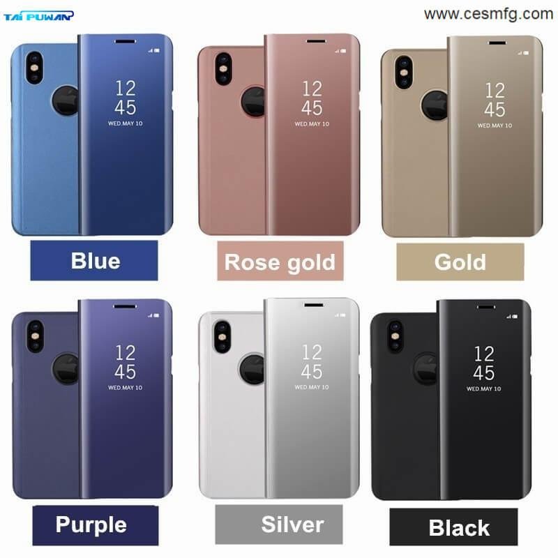 CESMFG Wholesale Samsung Luxury 5 In 1 Mirror Leather Phone Cover Cases 3