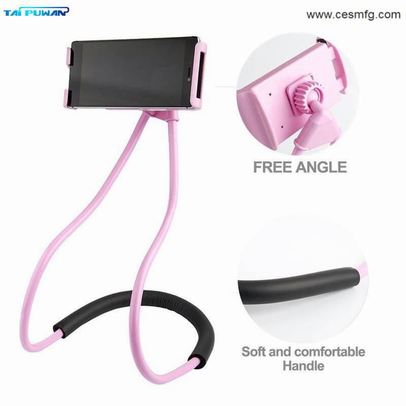 CESMFG Wholesale Flexible Lazy Hanging on Neck Phone Holder 360° 3