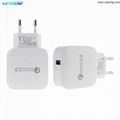 CESMFG Wholesale QC 3.0 Quick Travel Cell Mobile Phone USB Wall Charger 2