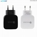 CESMFG Wholesale QC 3.0 Quick Travel Cell Mobile Phone USB Wall Charger 3