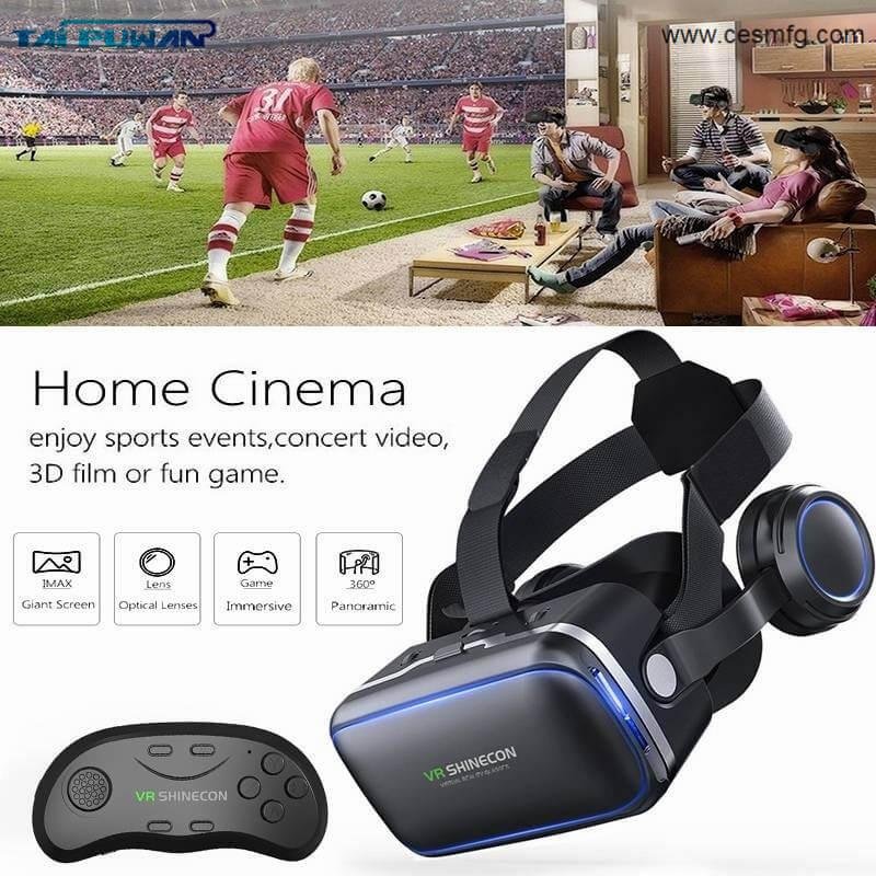 CESMFG Wholesale Best 3D VR Virtual Reality Headset for IPhone OR Smartphones 5