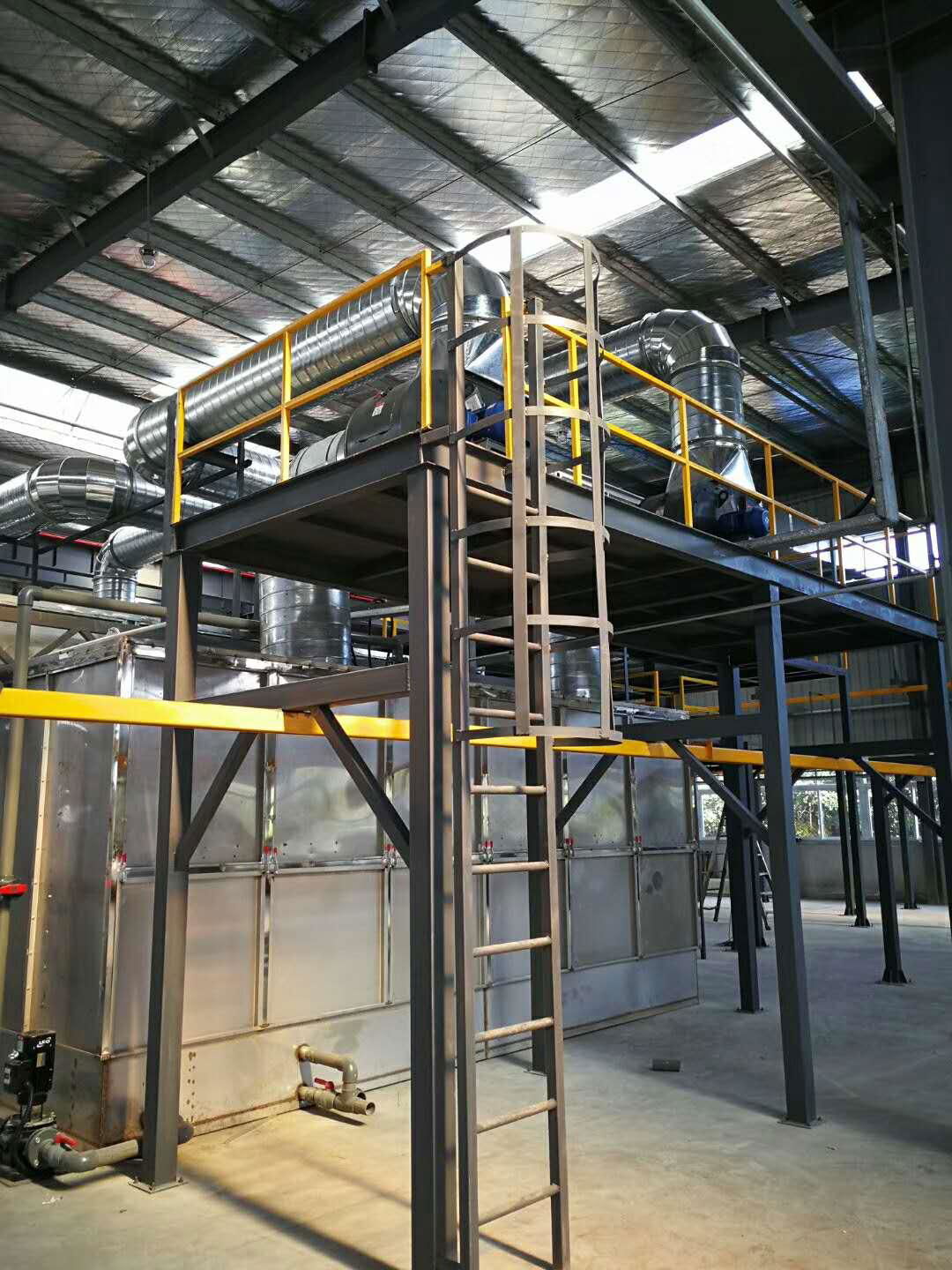 manual powder coating plant 