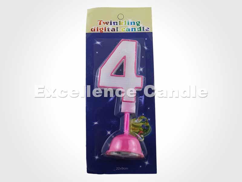  LED musical Number birthday candles 3