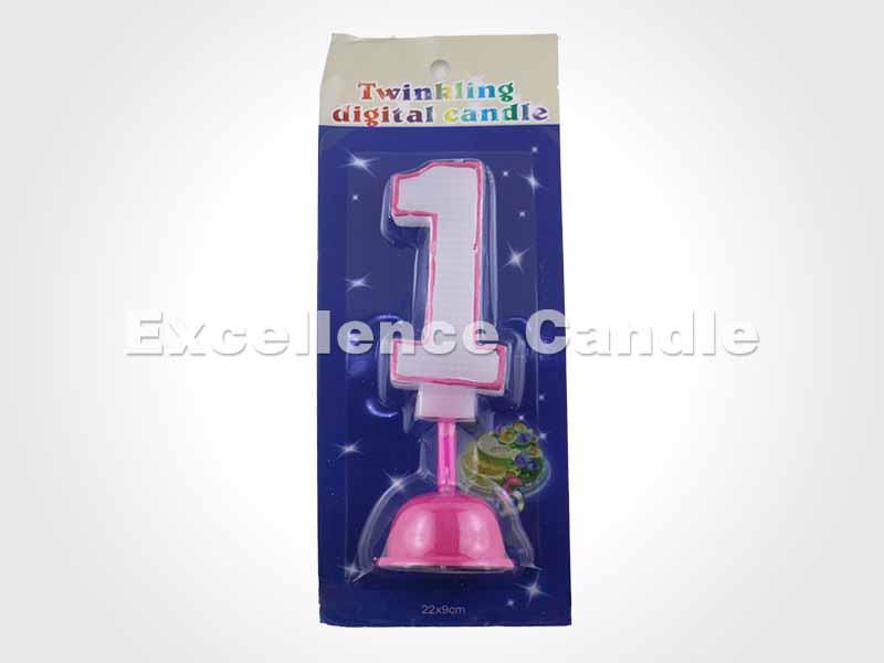  LED musical Number birthday candles 4