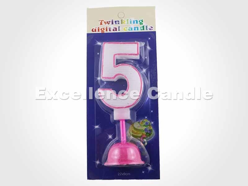 musical led birthday number candle factory price 5