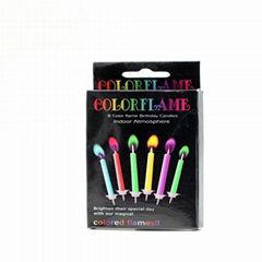 happy birthday and christmas color magic candle