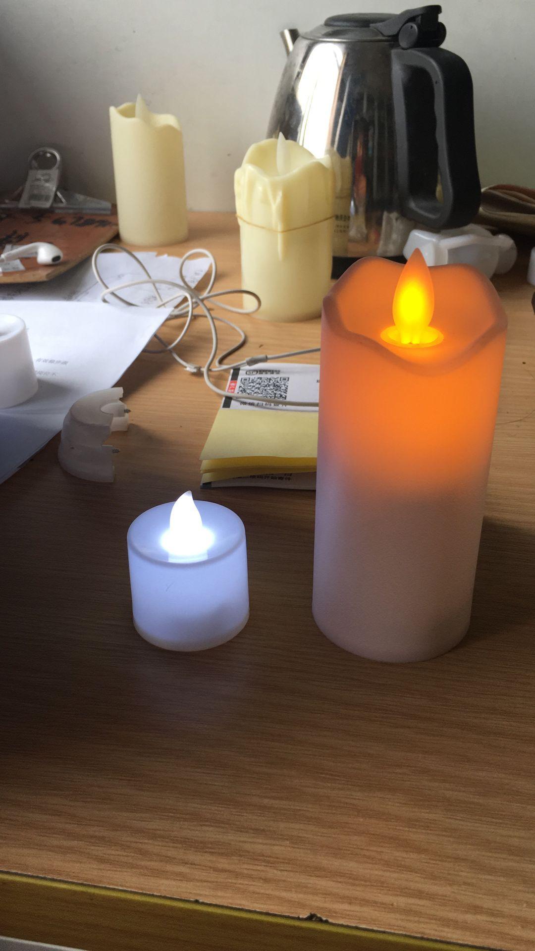 dancing flame flameless lights led taper candle 2