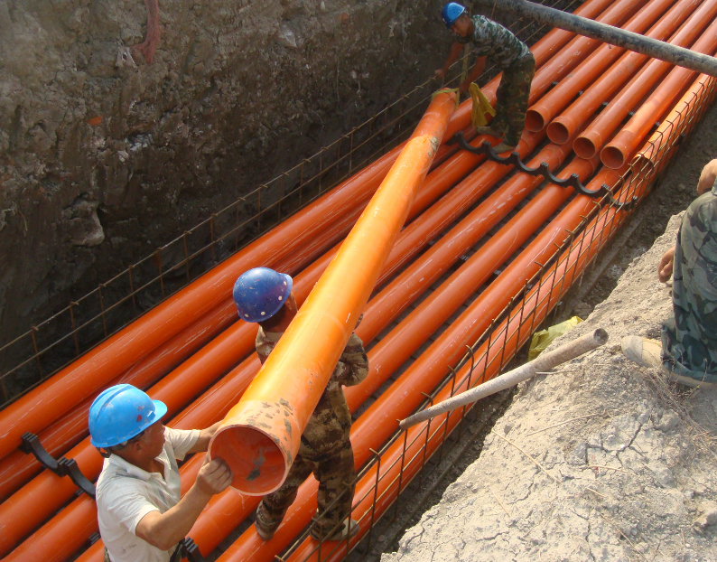 湖南PVC-C高壓電力管電纜管穿線管50 2