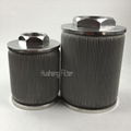 Stainless steel pleated polymer melt