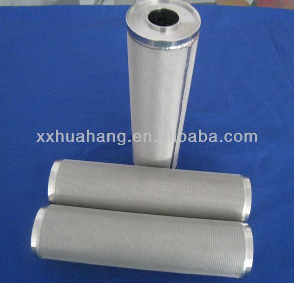 multi-layer stainless steel sintered metal fiber felt filter cartridge