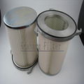 Air filter cartridge with 3-lug flange filter for dust cleaning 2
