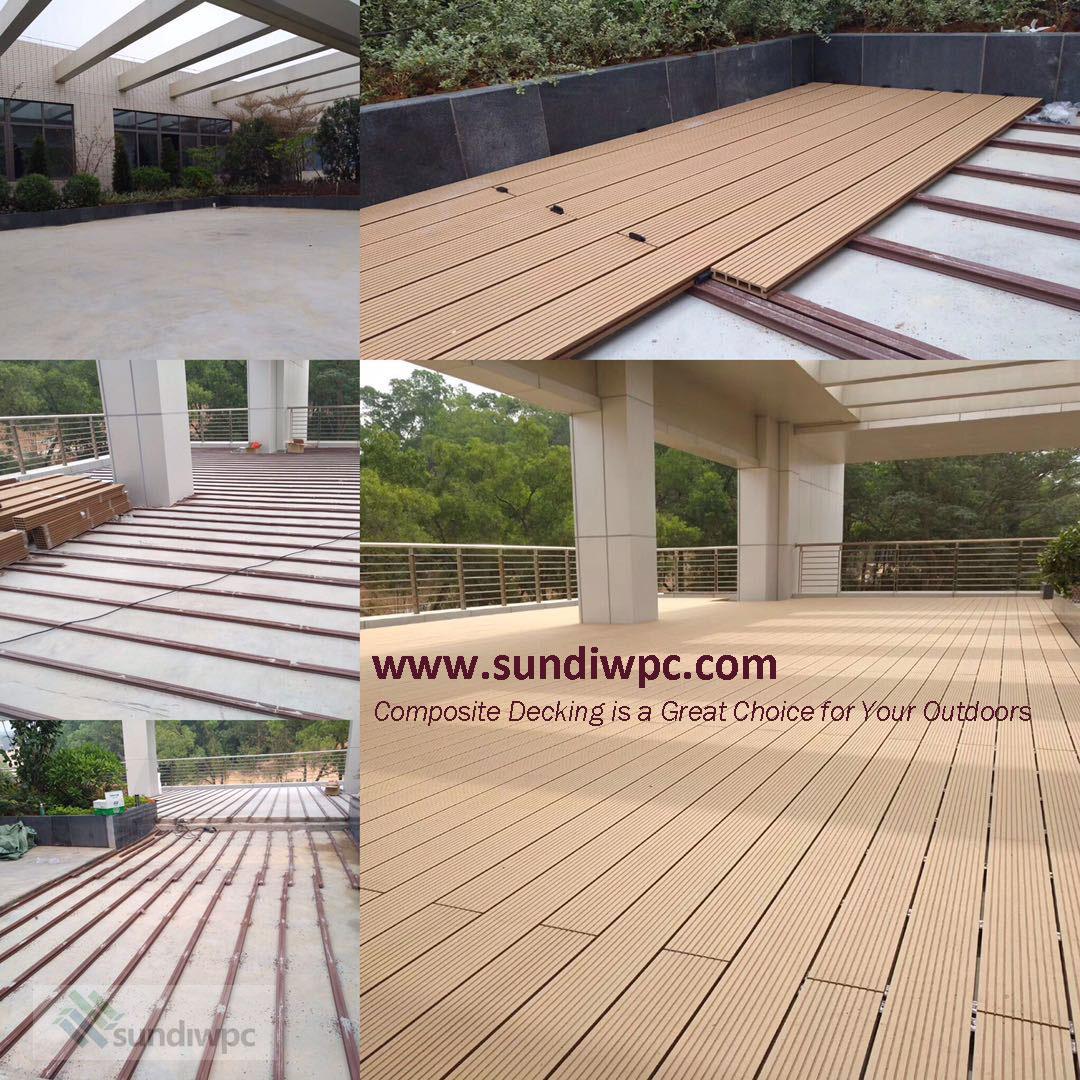 Ecofriendly Composite Decking ZS150H25A Sundi (China Manufacturer