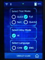HP-VELA001 Interface in English for Aluminium Alloy detecting