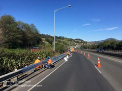 Ghana W beam  thire beam highway guardrail