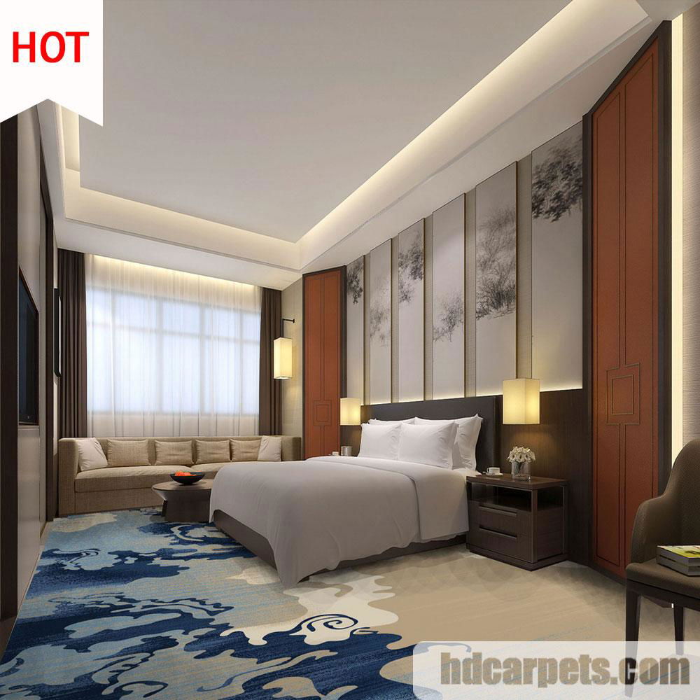 Luxury design Non Woven Hotel Room Carpet made in china 4