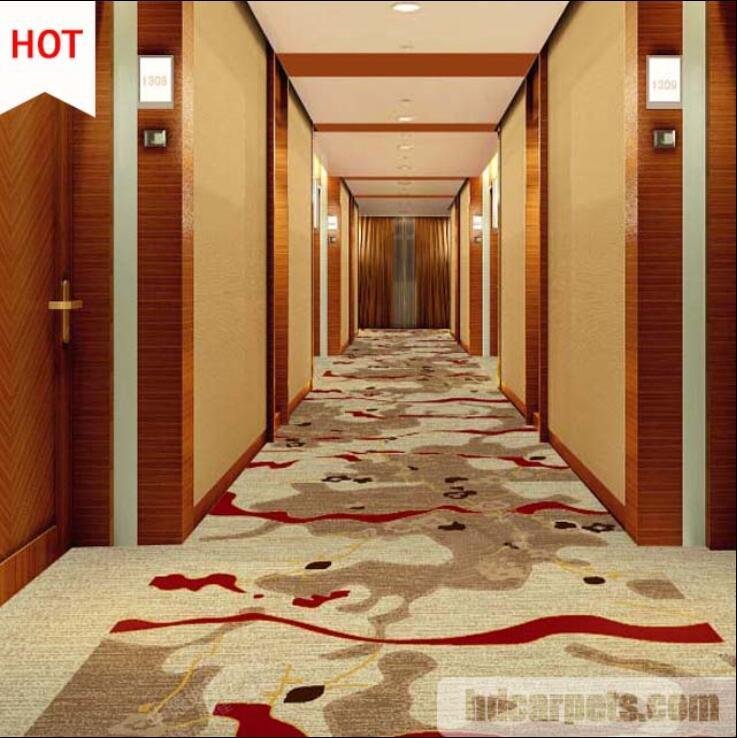 Fire Resistant Hotel Corridor Wilton Carpet New Design For 5 Star Hotel 5