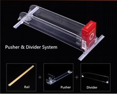 Shelf pusher for Supermarket POP Display