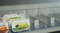 automatic shelf pusher & divider  for retail display