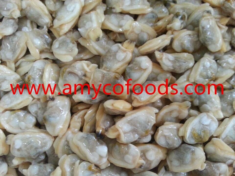 Frozen boiled short neck clam meat all sizes 3