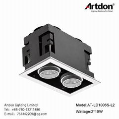 Artdon 10W Double Head Square Down Light AT-LD1006S-L2