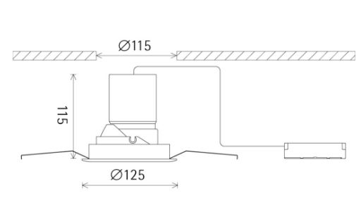 Artdon 20W 350° Rotation Down Light AT-LD1189 2