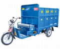 hydralic unloading electric tricycle for environment and sanitation